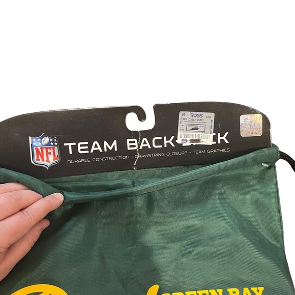 Green Bay Packers Football NFL Licensed Team Spirit Backsack Sports Bag - Picture 4 of 9